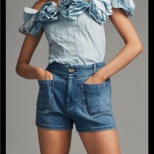 Anthropologie Maeve The Colette Denim Shorts
